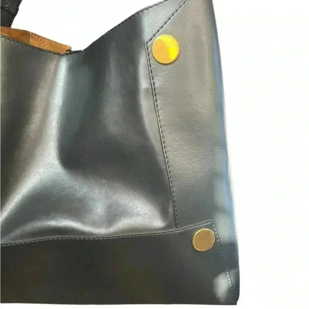 Stella Mc Cartney Stella Popper Bucket Bag Black Color Gold Hardware. - Picture 3 of 14